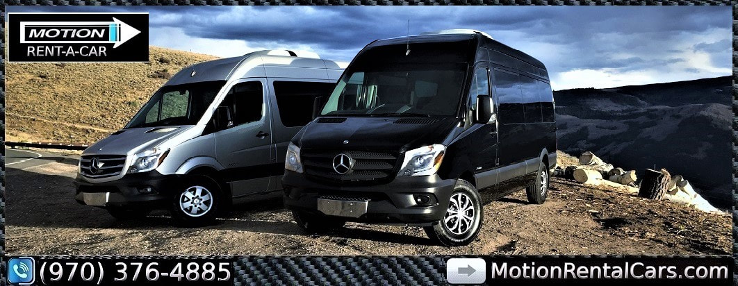12 Passenger Luxury Mercedes Sprinter Van Rentals In Colorado Denver International Airport Den Eagle Vail Airport Ege Aspen Vail Beaver Creek Breckenridge Avon Snowmass Motion Limo Cars Private Transportation